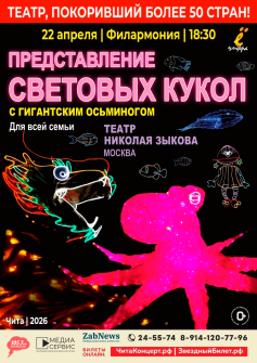 Представление световых кукол. Театр Николая Зыкова (г. Москва)