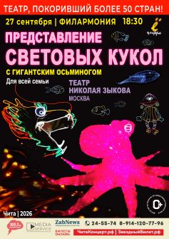 Представление световых кукол. Театр Николая Зыкова (г. Москва)