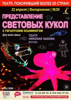 Представление световых кукол. Театр Николая Зыкова (г. Москва)